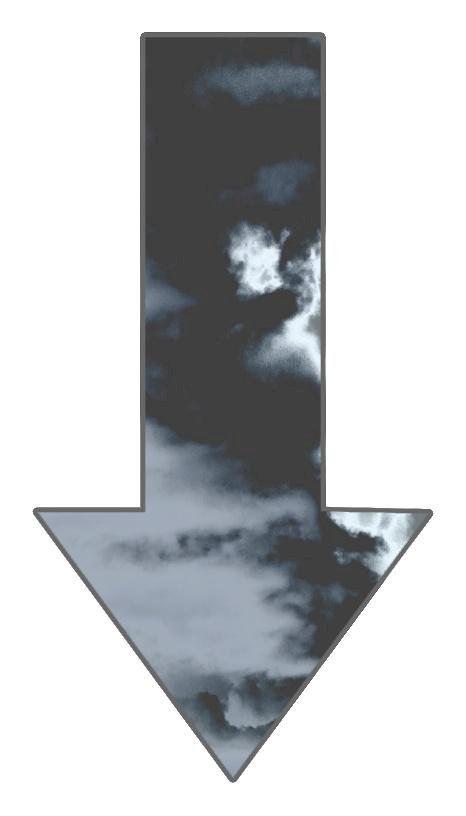 Arrow Down 2” Sticker