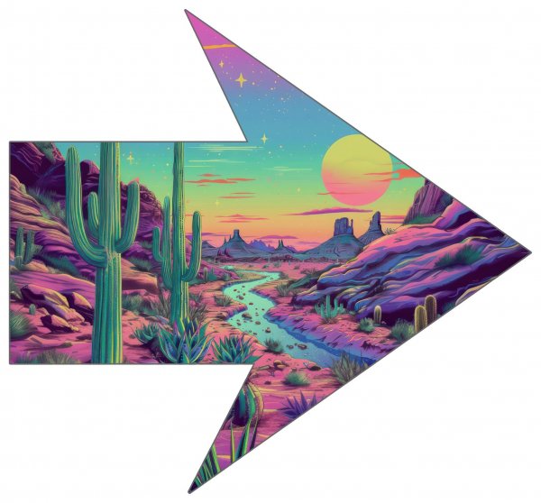 Arrow Right 6” Sticker