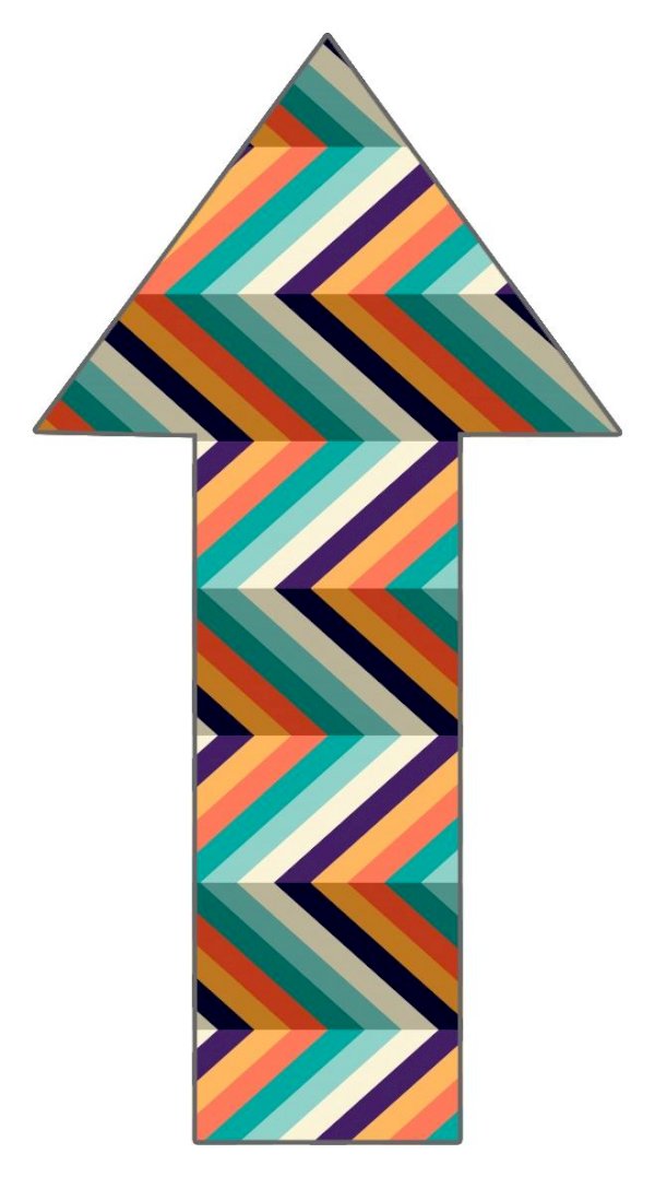 Arrow Up 2” Sticker
