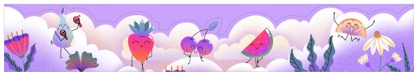Fruity Pituty Wrapscape Sticker 2x12