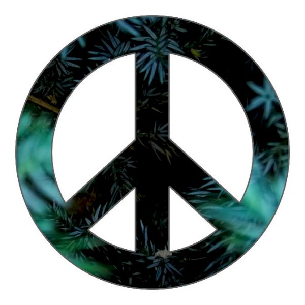 Peace sign 2” Sticker
