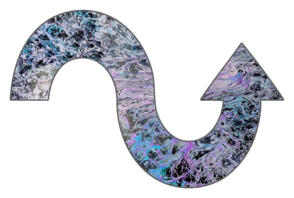 Wavy Arrow 2” Sticker